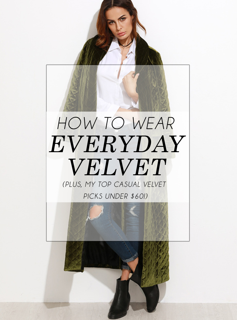 How to Wear Velvet for a Casual Everyday Look - Quartz & Leisure