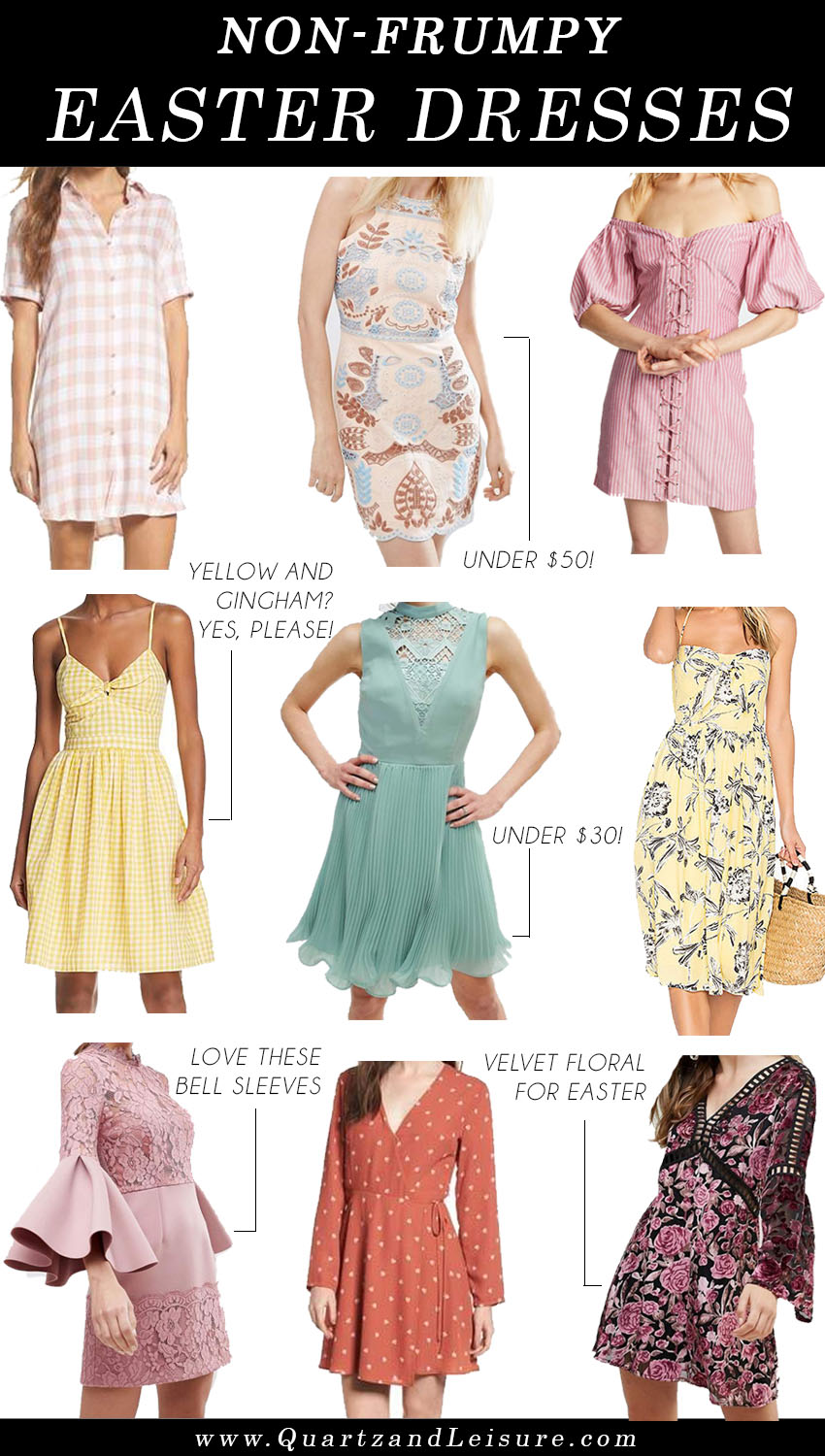 Easter Dresses, ASOS lace dress, WAYF dress, BB Dakota dress
