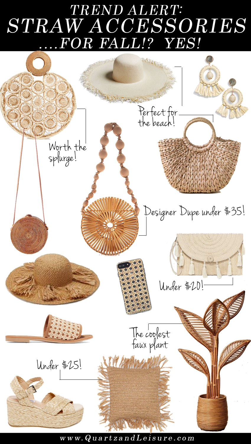 Straw Accessories, Straw Bag Dupes