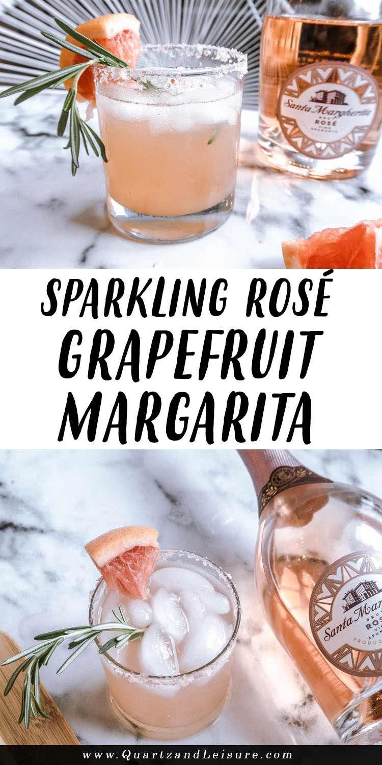 Sparkling Rose Grapefruit Margarita