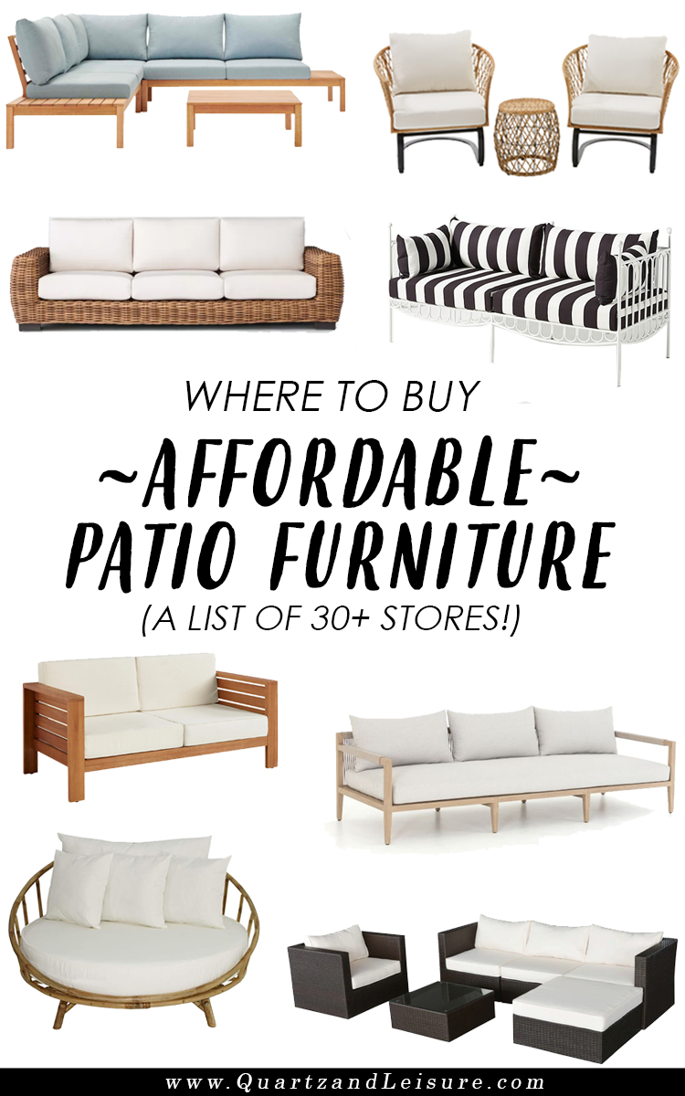 Where to Buy Cheap Patio Furniture