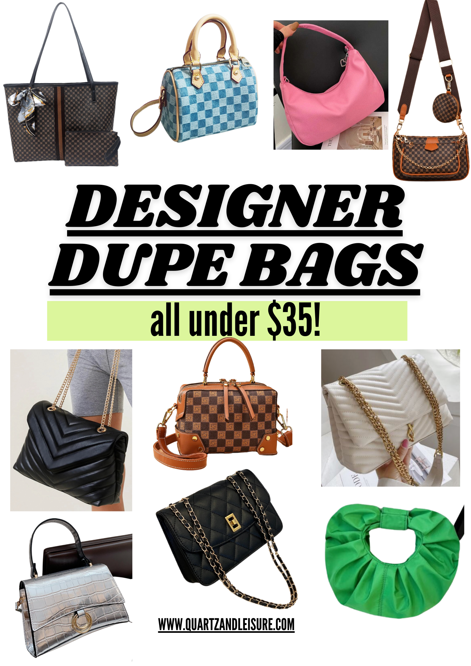Designer Dupe Bags on Shein