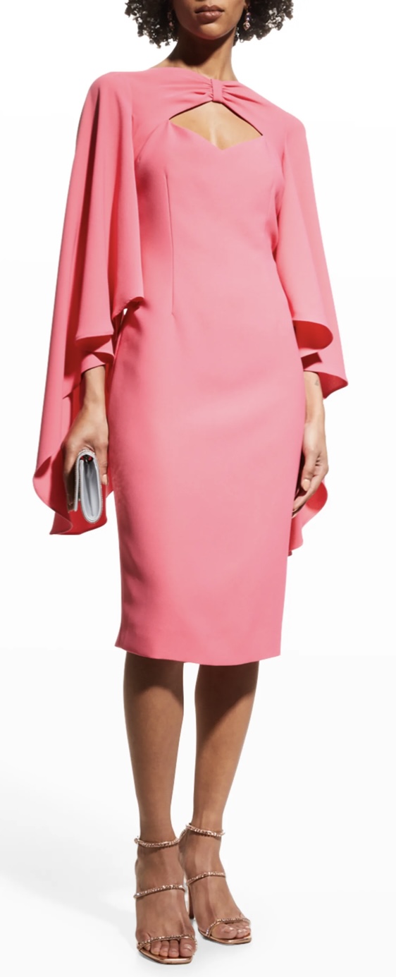 Pink Midi Mother of the Bride Dress