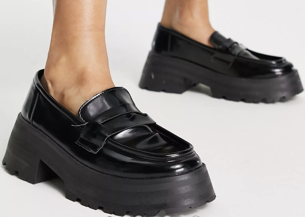 Black Chunky Loafers ASOS