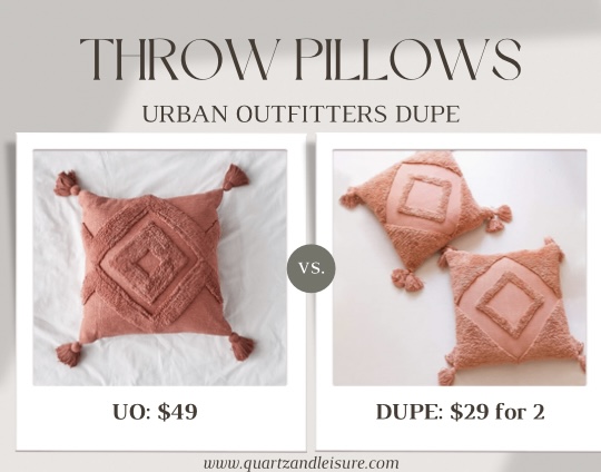 Urban Outfitters pillows on amazon