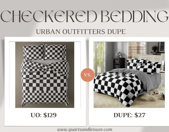 Checkered Bedding on Amazon