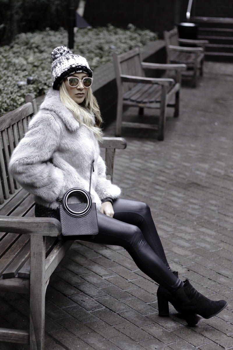 Grey Faux Fur Coat - Quartz & Leisure