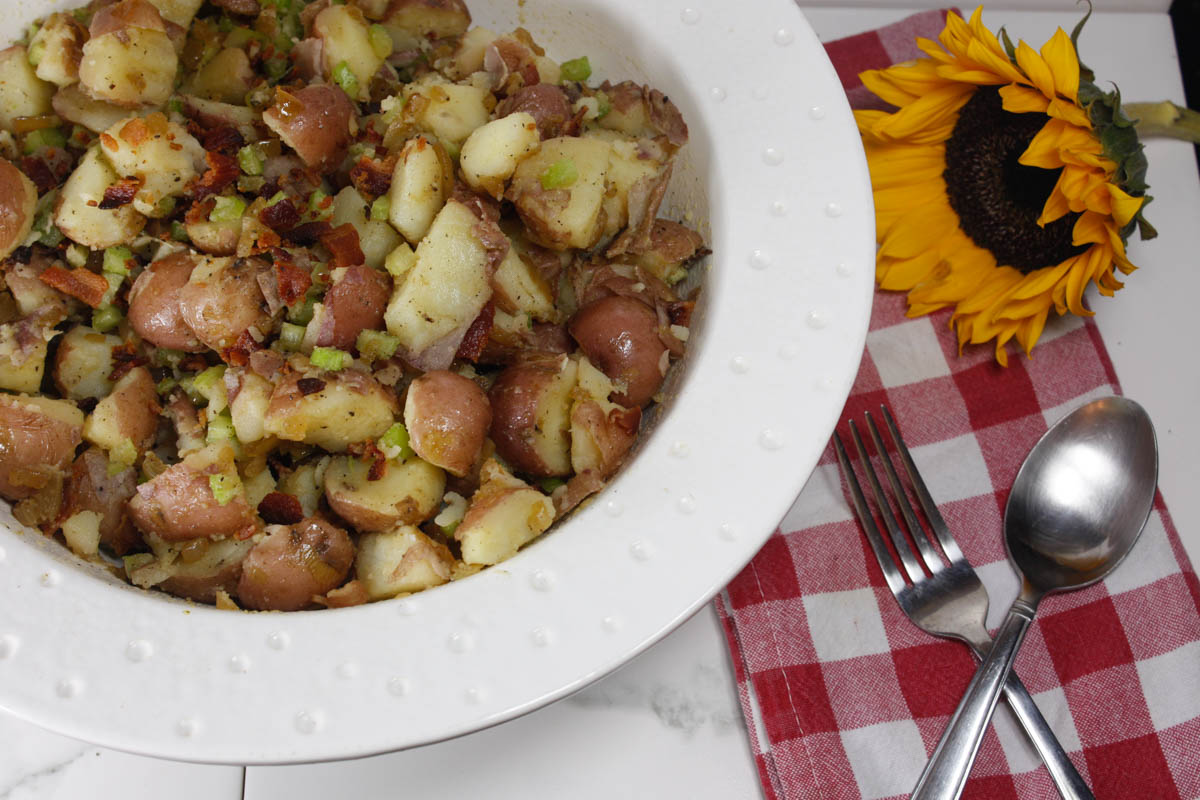 Skinny Potato Salad - Quartz & Leisure