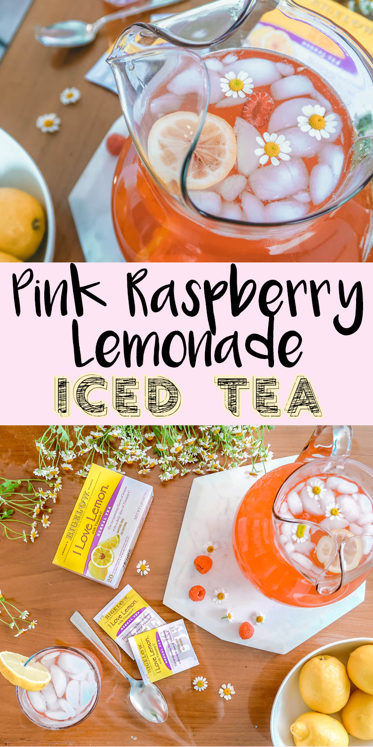 Pink Raspberry Lemonade Iced Tea