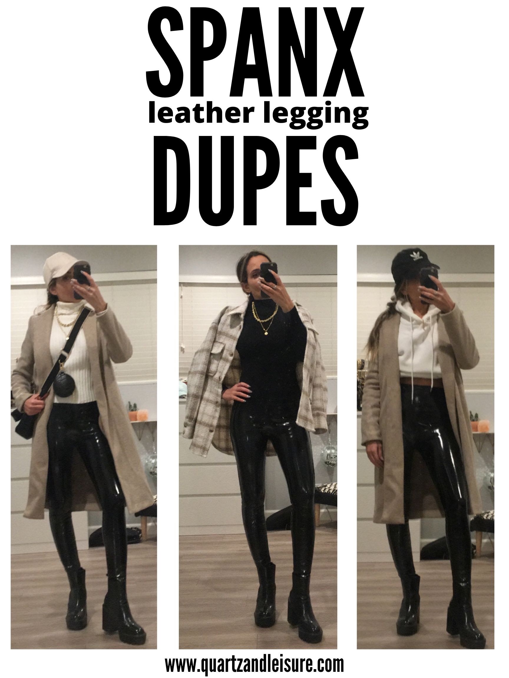 Spanx leather leggings dupe