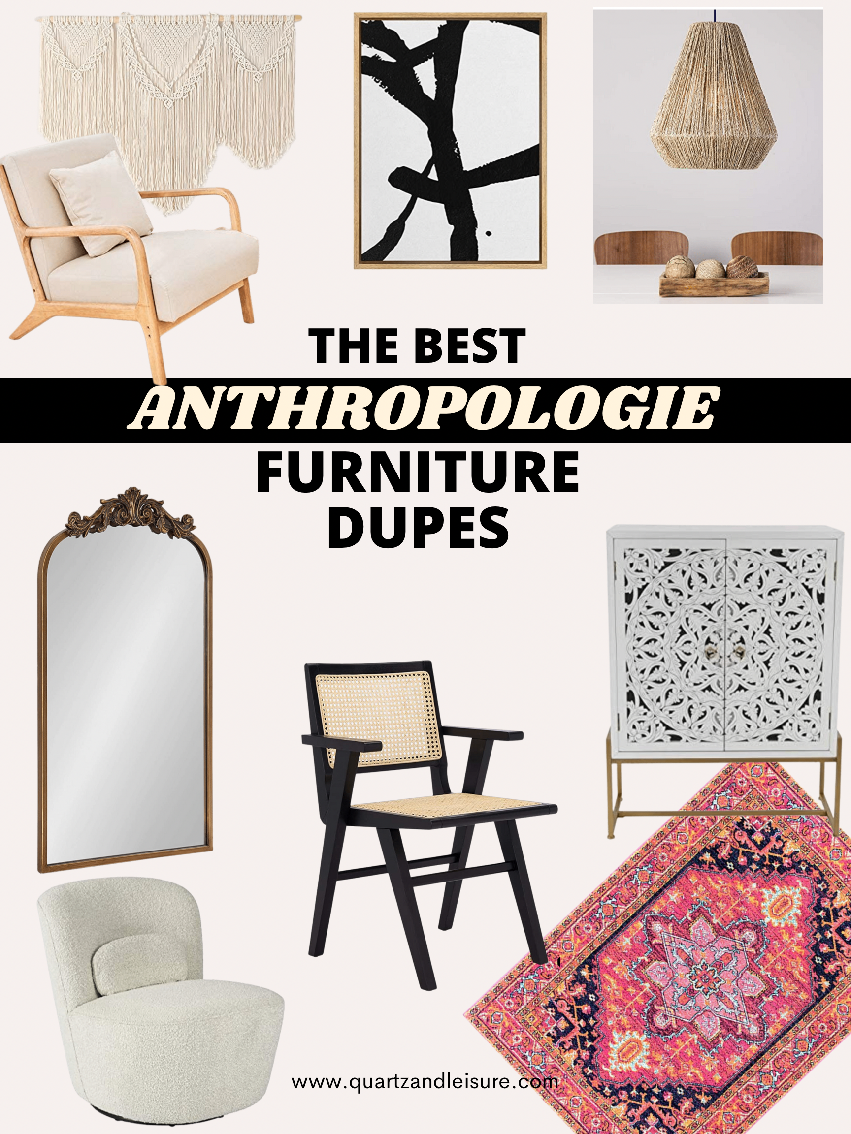 Anthropologie furniture Dupes
