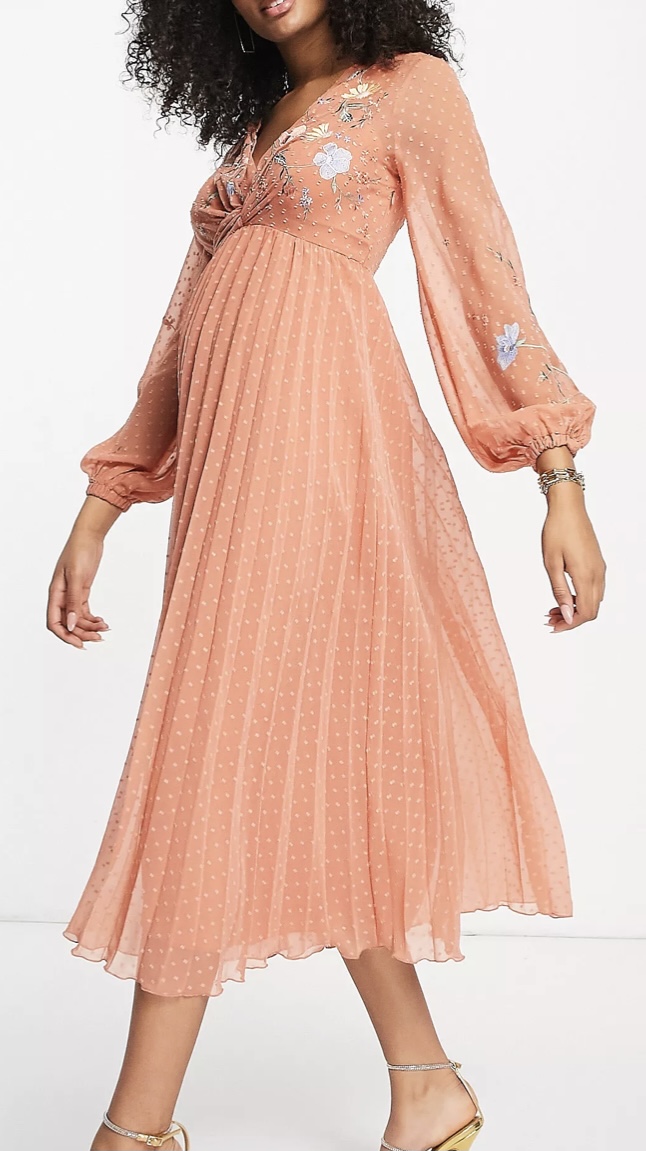 Peach Mother of the Bride Dress Under $200