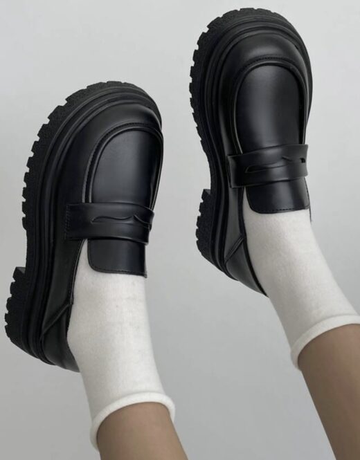 monolith brushed leather loafers dupe